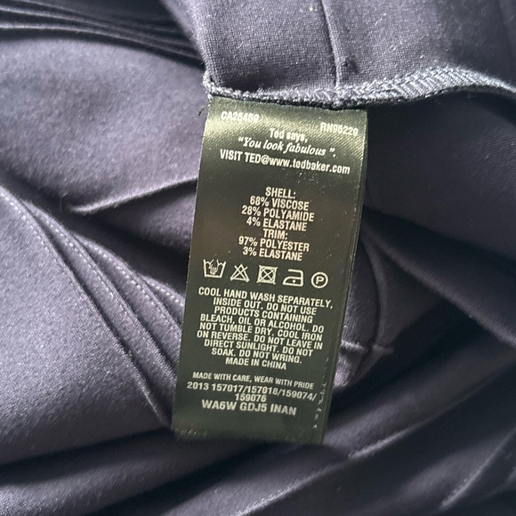 Ted Baker Strapless Purple Dress - Picture 7 of 11